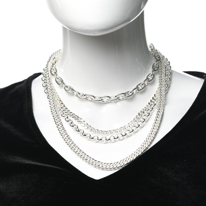 Hermes Sterling Silver Chaine d'Ancre Etcaetera Necklace 2 of 5