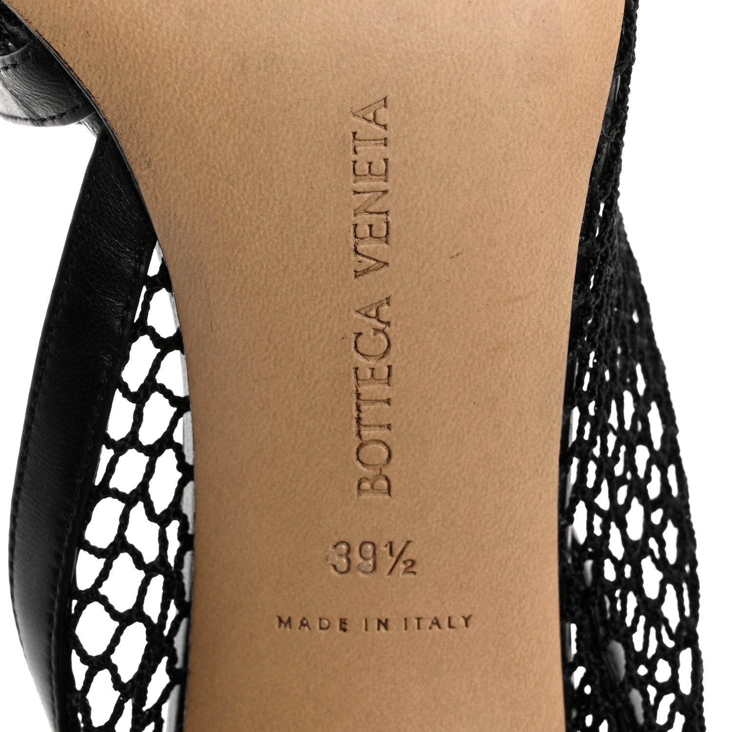Bottega Veneta Mesh Nappa Chunky Chain Sandals 39.5 Black 8 of 11