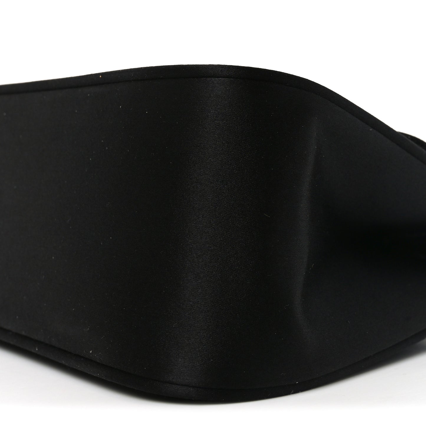 Satin Crystal Bow Top Handle Black
