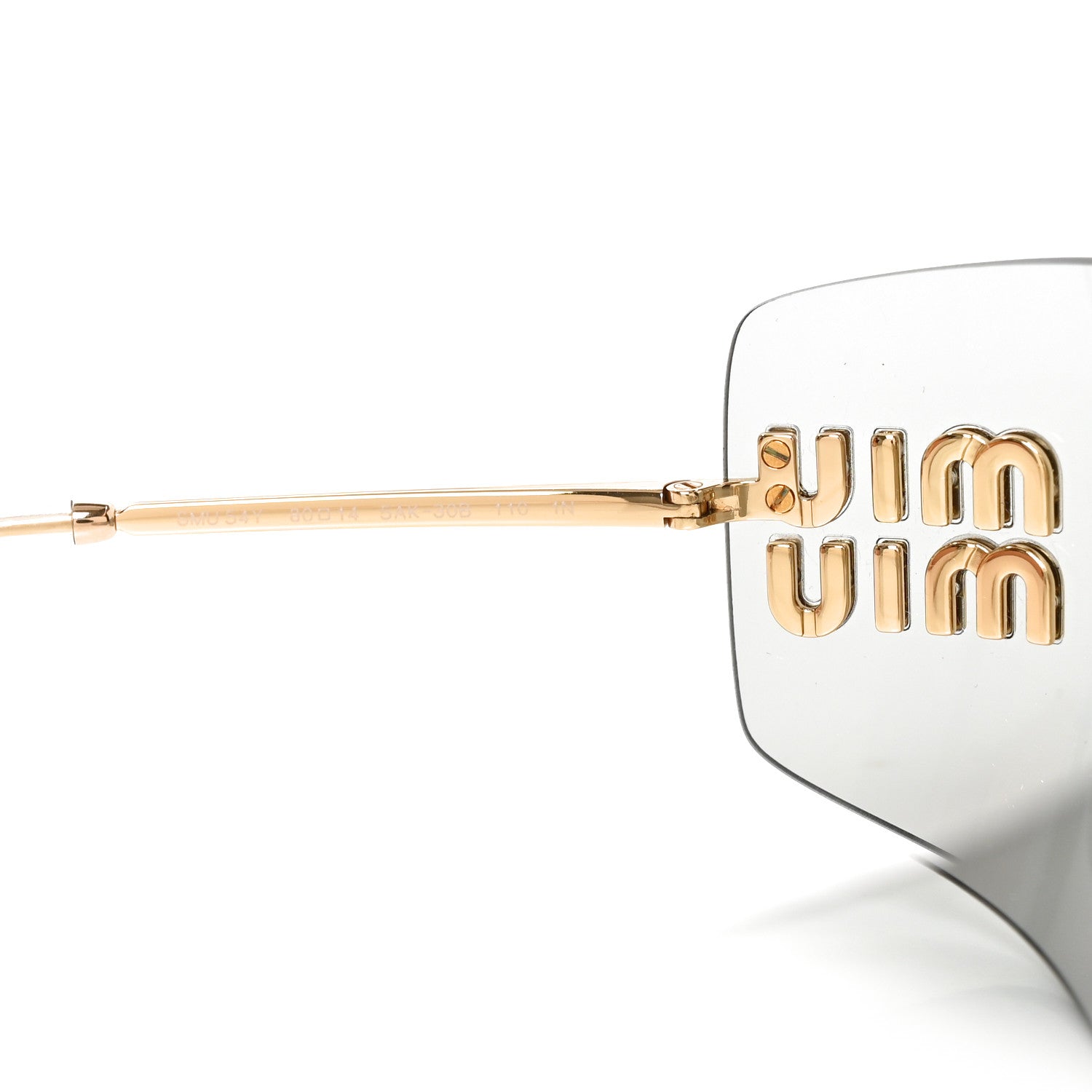 Miu Miu Metal Aube Sunglasses SMU54Y Light Gray 6 of 7