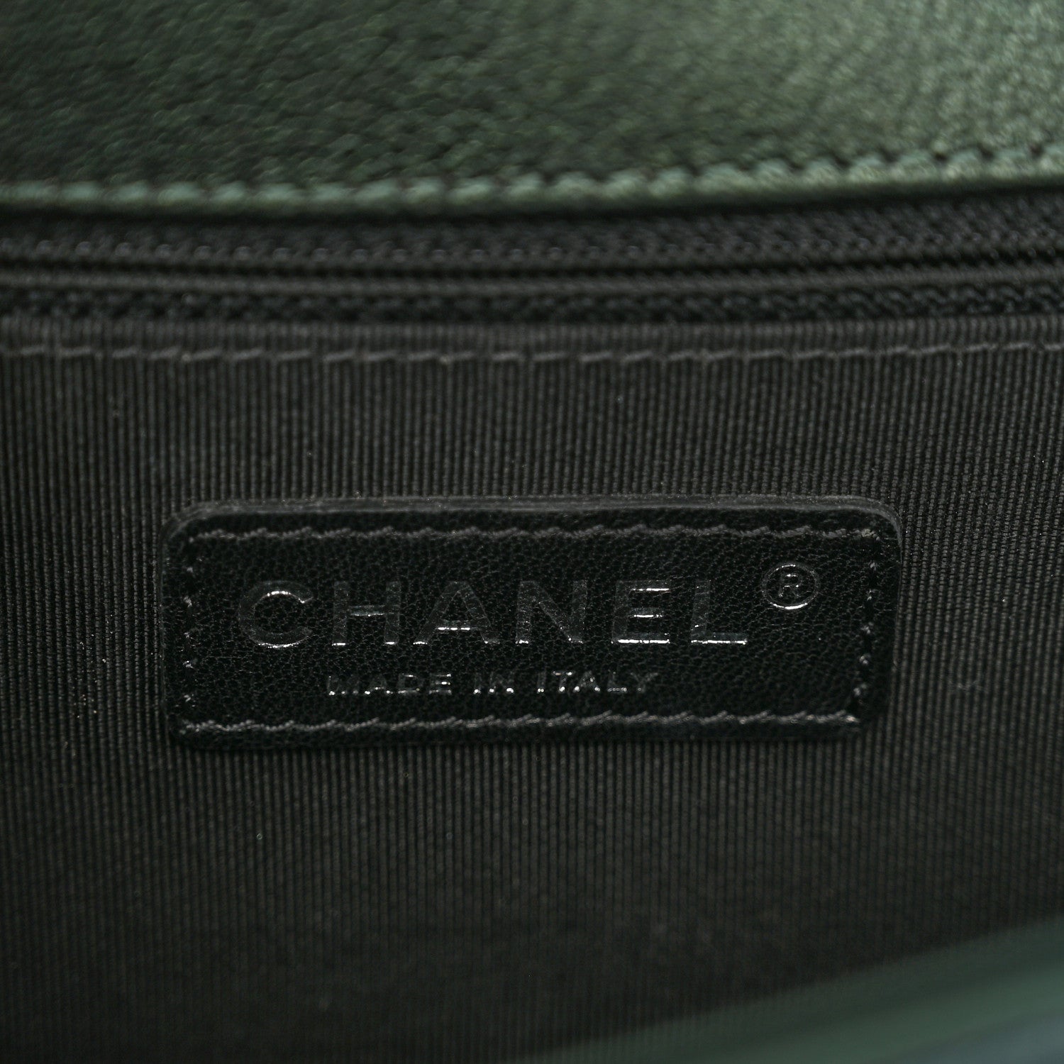 Chanel Iridescent Goatskin Quilted New Medium Boy Flap Green 7 of 10