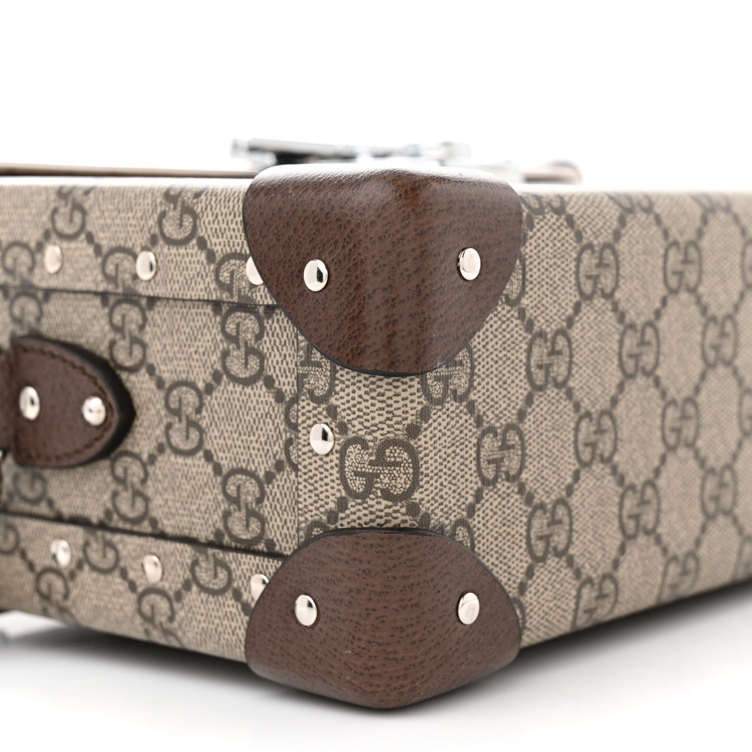 Gucci GG Supreme Monogram Globe-Trotter Beauty Case Brown 9 of 12