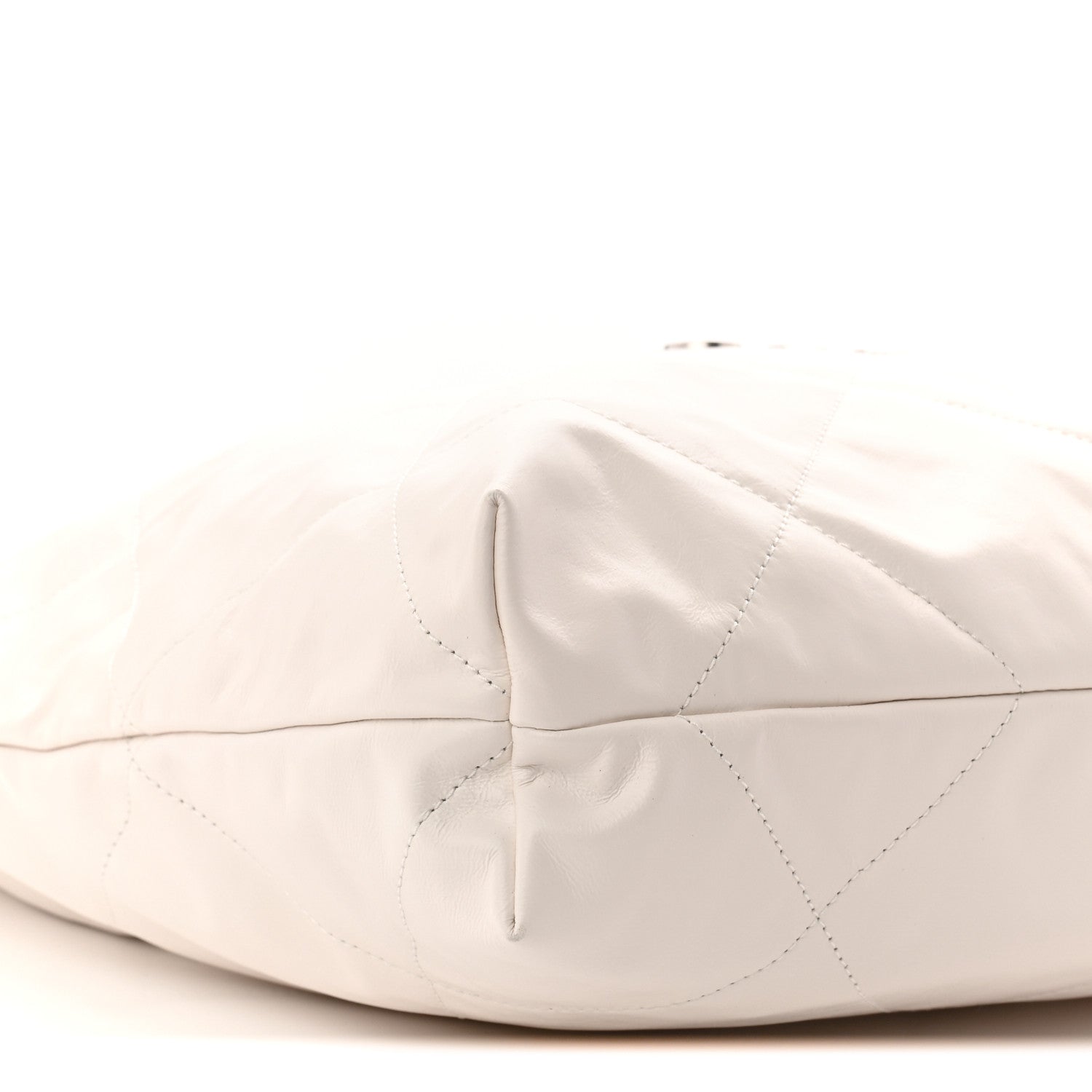 Chanel Shiny Calfskin Quilted Chanel 22 White 10 of 11