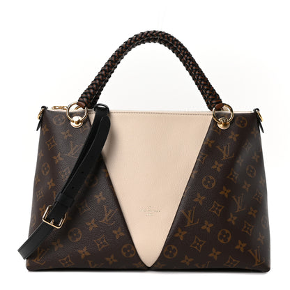 Louis Vuitton Monogram Braided V Tote MM Creme 1 of 9