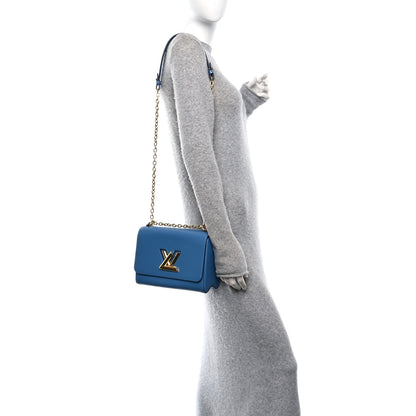 Louis Vuitton Epi Twist Shoulder Bag MM Blue Jean 2 of 11