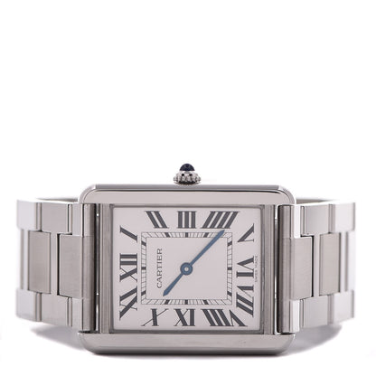 Cartier Stainless Steel 27mm Tank Solo Quartz Watch 3 of 10
