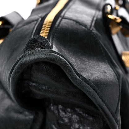 Balenciaga Agneau Giant 21 Gold Hardware Weekender Black 13 of 16