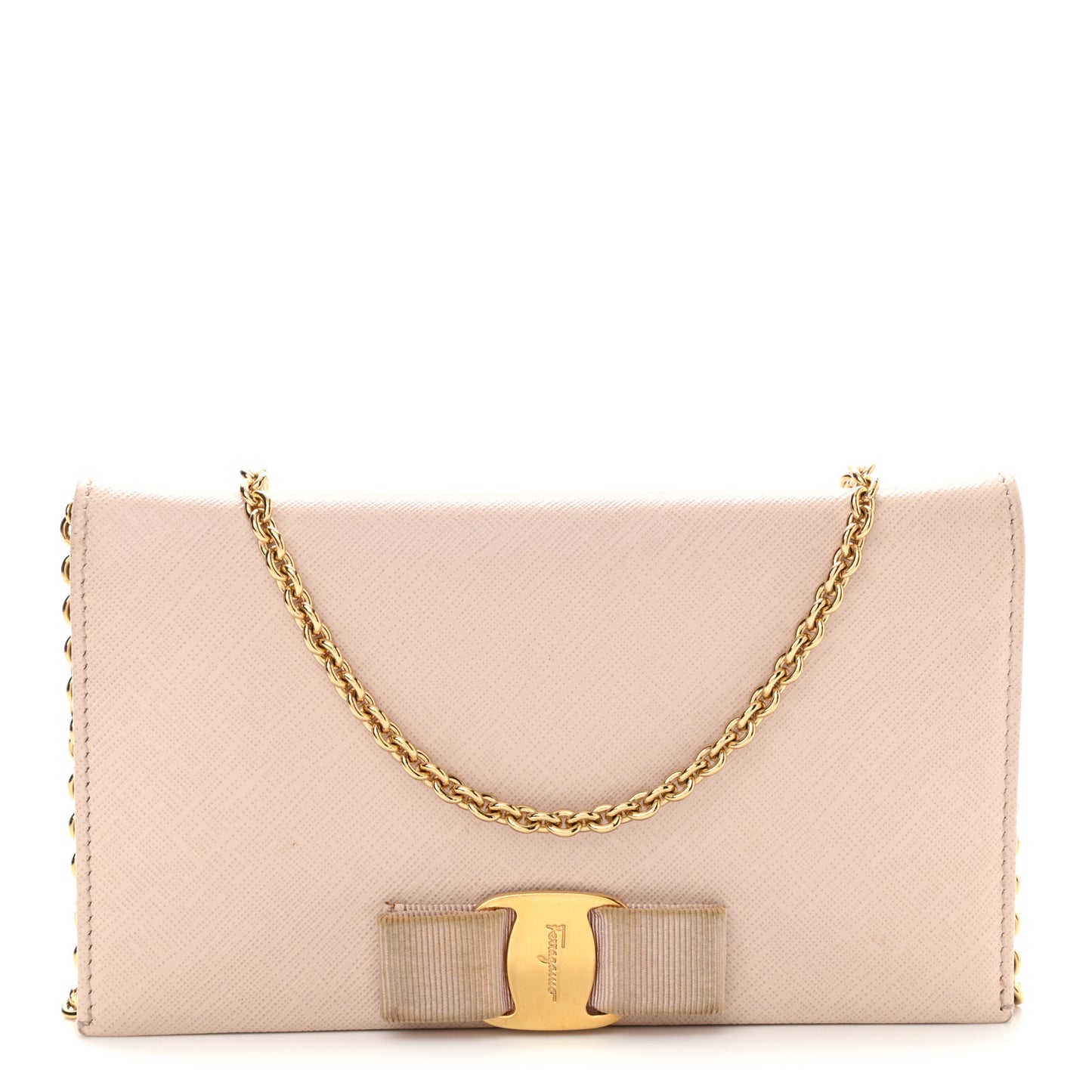 Calfskin Miss Vara Wallet On Chain Pink