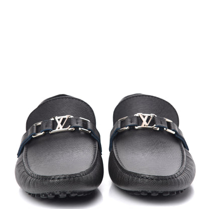 Louis Vuitton Taiga Mens Hockenheim Moccasin Loafers 10.5 Ardoise 2 of 10