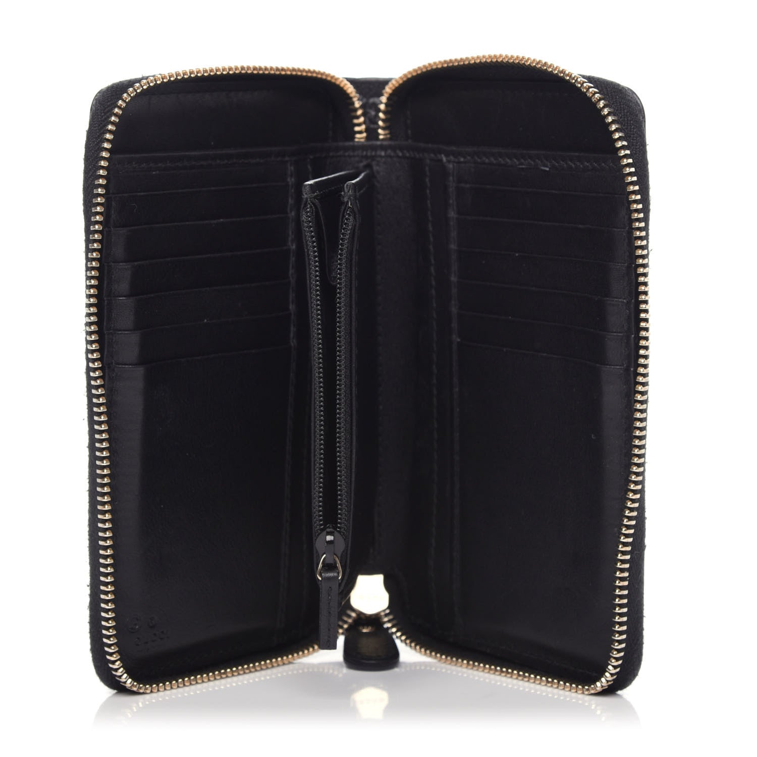 Gucci Soft Microguccissima Zip Around Organizer Wallet Black 5 of 9