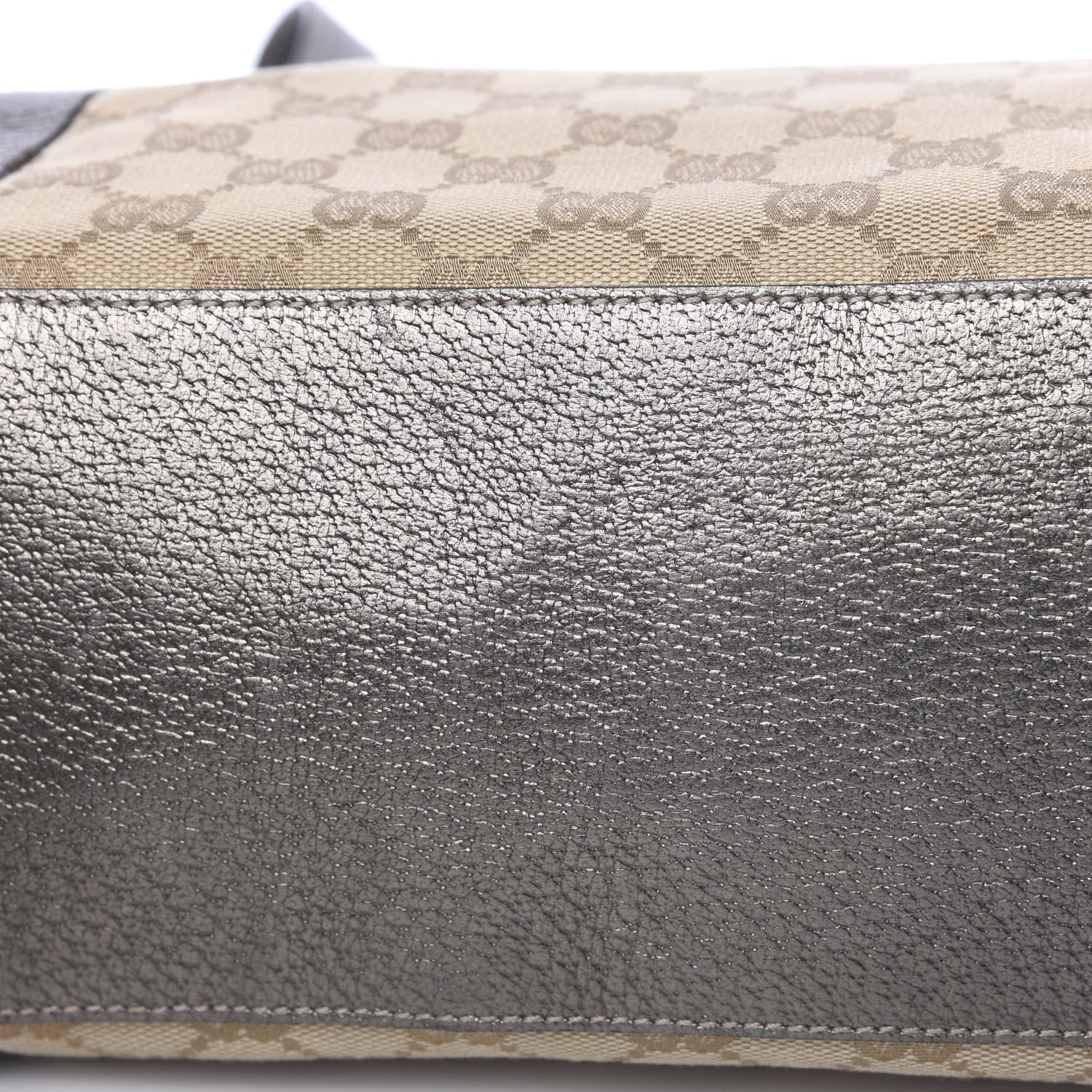 Gucci Monogram Medium Abbey Tote Metallic 9 of 12