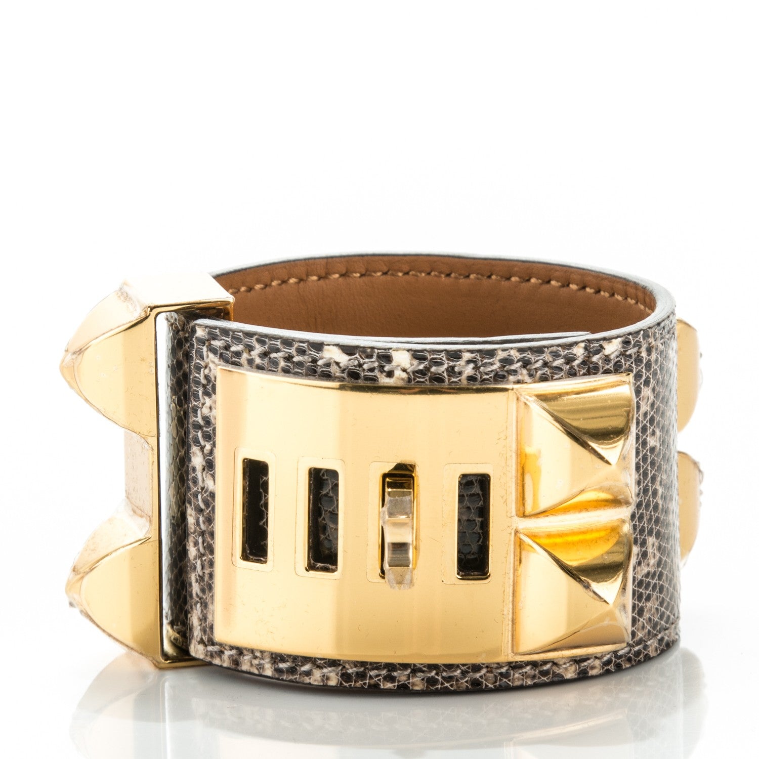 Hermes Lizard Collier De Chien CDC Bracelet S Ombre 3 of 7