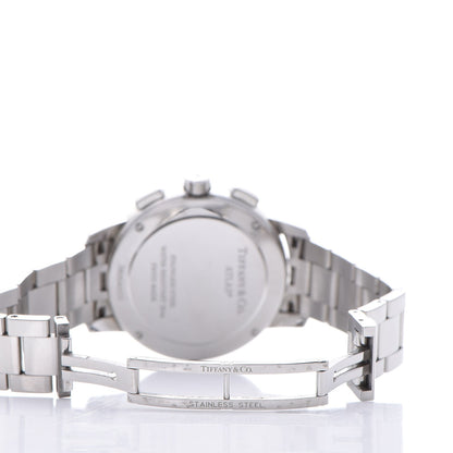 Tiffany Stainless Steel 36mm Atlas Dome Chronograph Quartz Watch 7 of 8