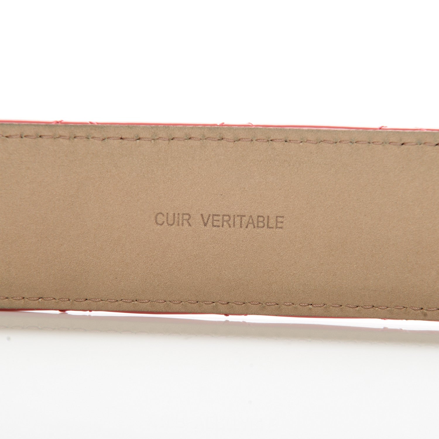 Chanel Patent Quilted CC Logo Wide Belt 80 32 Pink 4 of 7