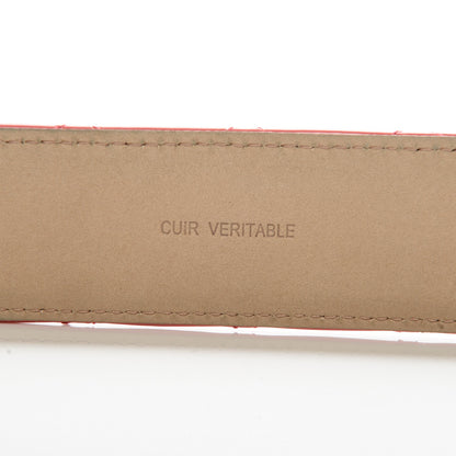 Chanel Patent Quilted CC Logo Wide Belt 80 32 Pink 4 of 7