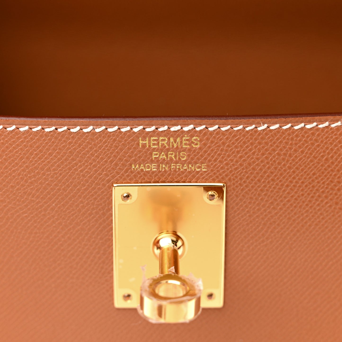 Madame Calfskin Kelly Elan Gold