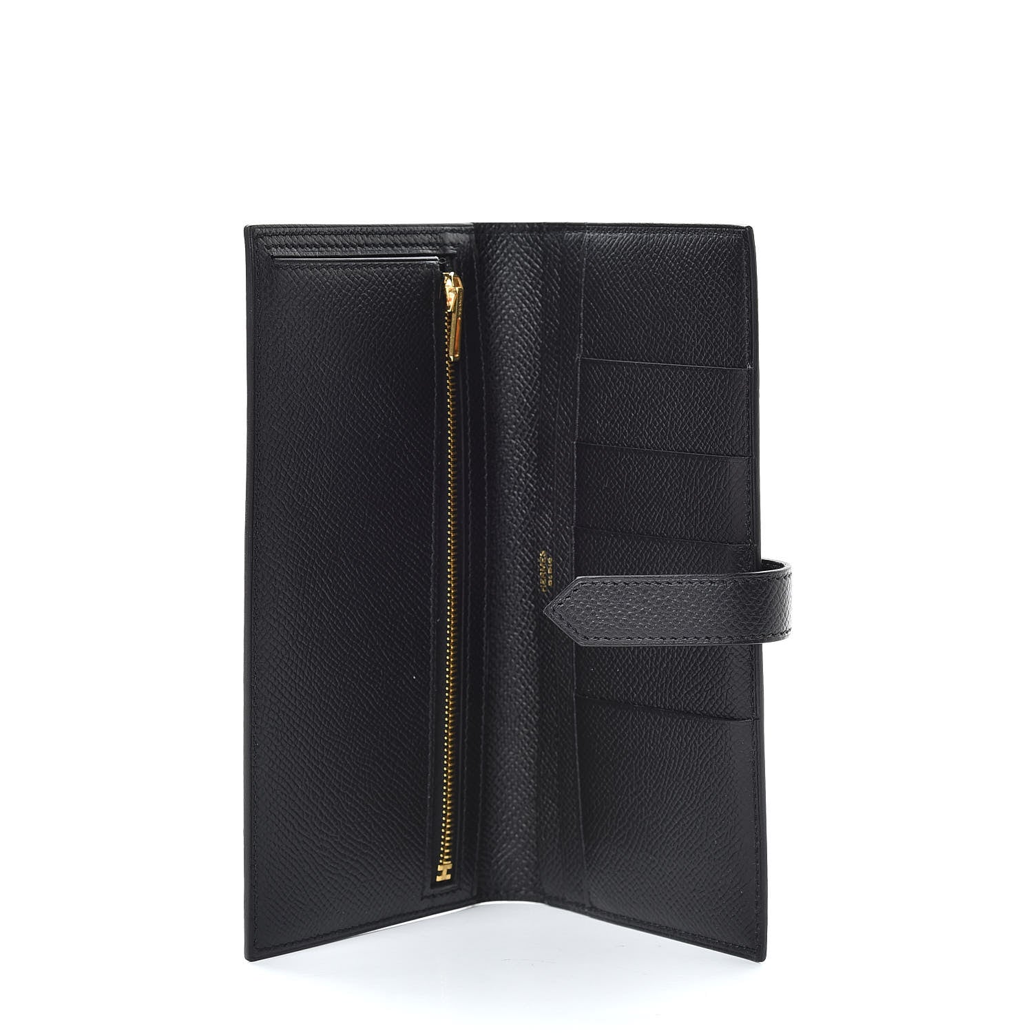 Hermes Epsom Bearn Gusset Wallet Black 5 of 8