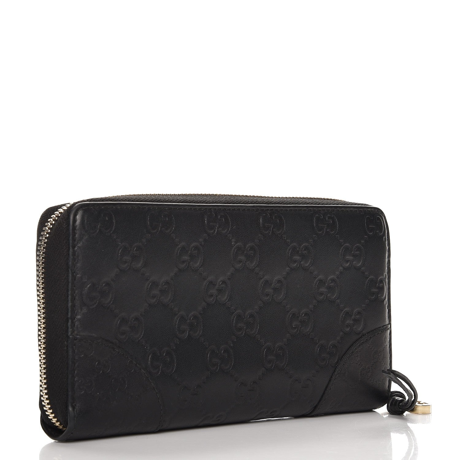 Gucci Guccissima Signature Microguccissima Bree Zip Around Wallet Black 3 of 7
