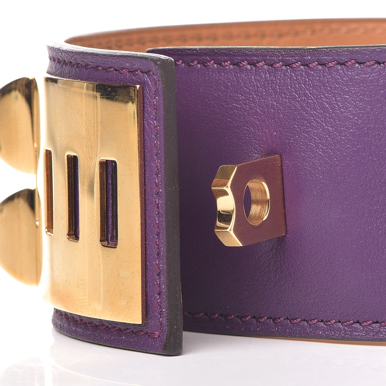Hermes Swift Collier de Chien CDC Bracelet L Ultraviolet 7 of 9