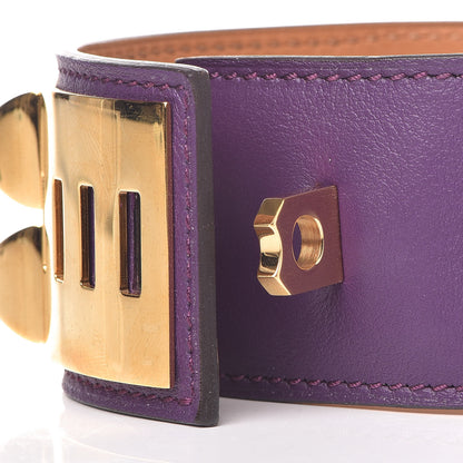 Hermes Swift Collier de Chien CDC Bracelet L Ultraviolet 7 of 9