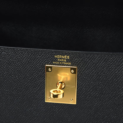 Hermes Epsom Kelly Sellier 28 Black 6 of 11