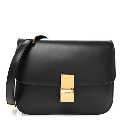 Celine Box Calfskin Medium Classic Box Flap Bag Black 1 of 10