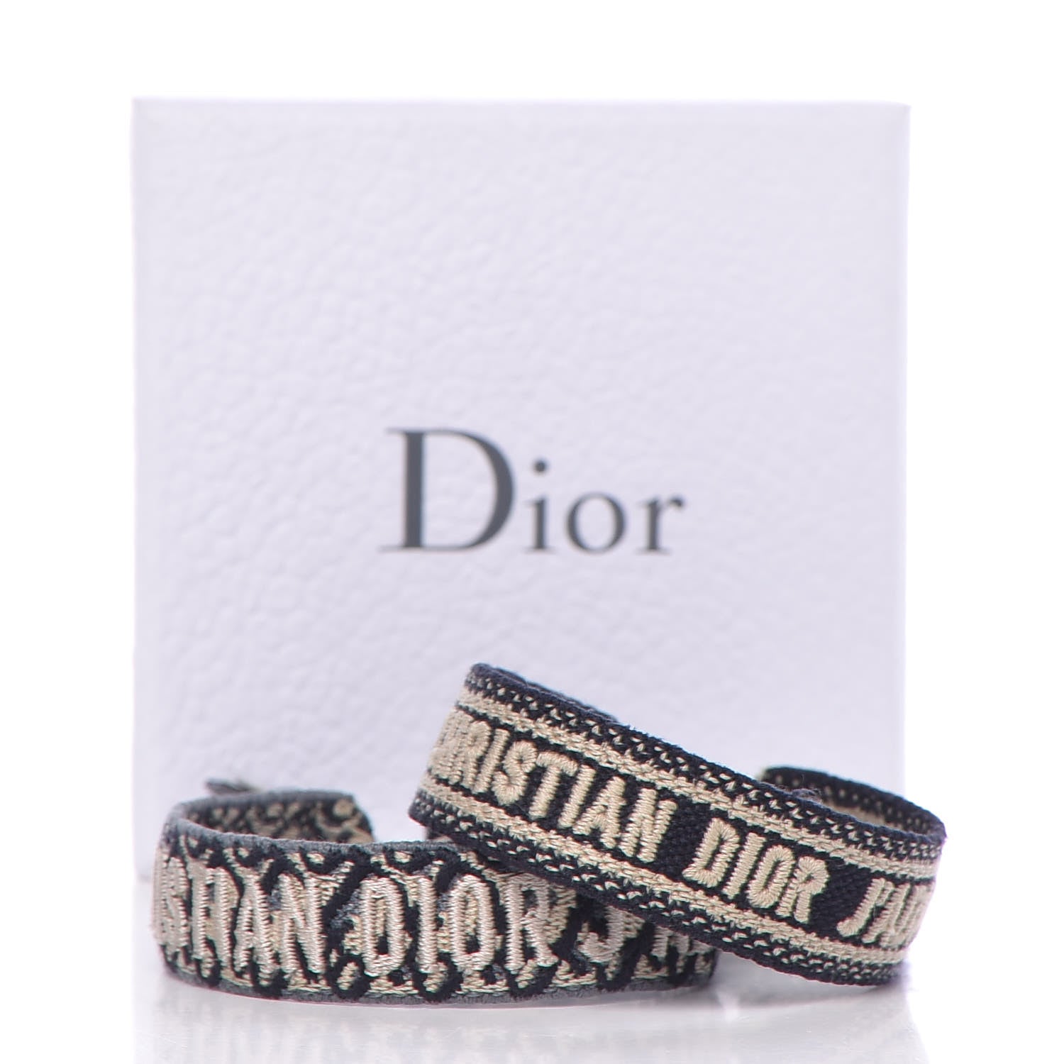 Christian Dior Woven Cotton J'Adior Friendship Bracelet Set 4 of 4