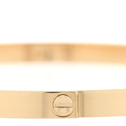 Cartier 18K Yellow Gold Small LOVE Bracelet 17 5 of 8