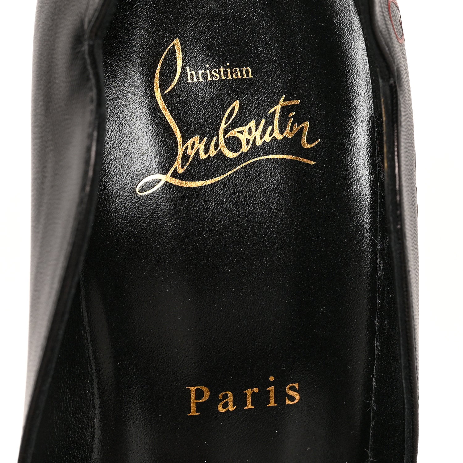 Christian Louboutin Kid Hottie Walkie 100 Pumps 38 Black 6 of 7