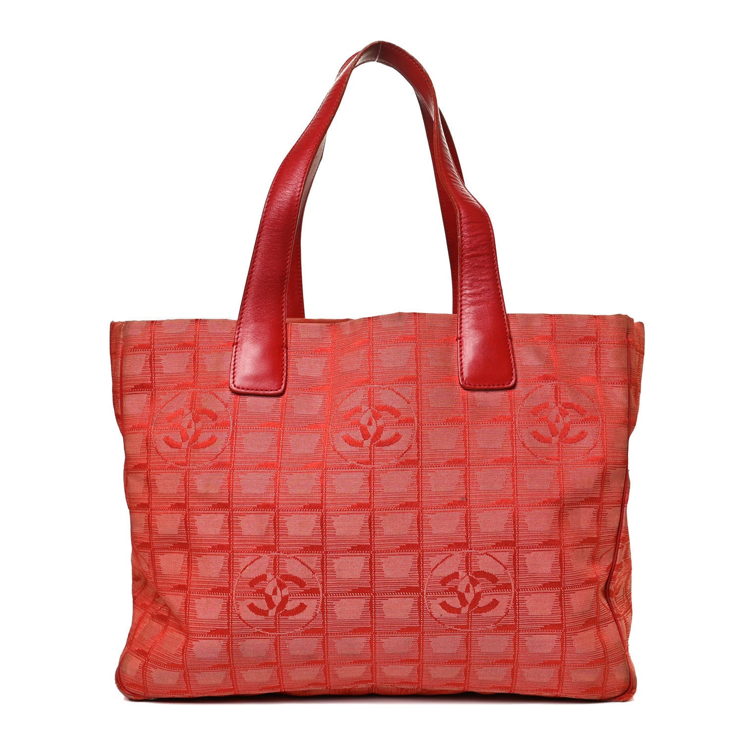 Nylon Medium Travel Tote Red