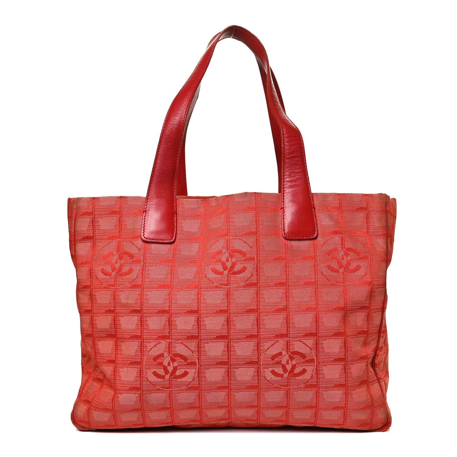 Chanel Nylon Medium Travel Tote Red 1 of 11