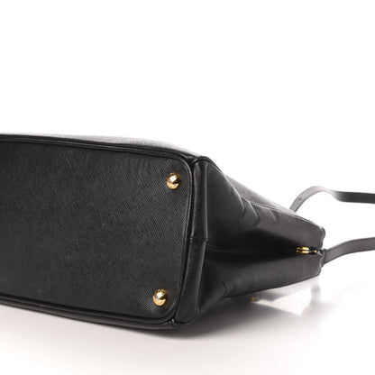 Prada Saffiano Small Galleria Double Zip Tote Black 13 of 16