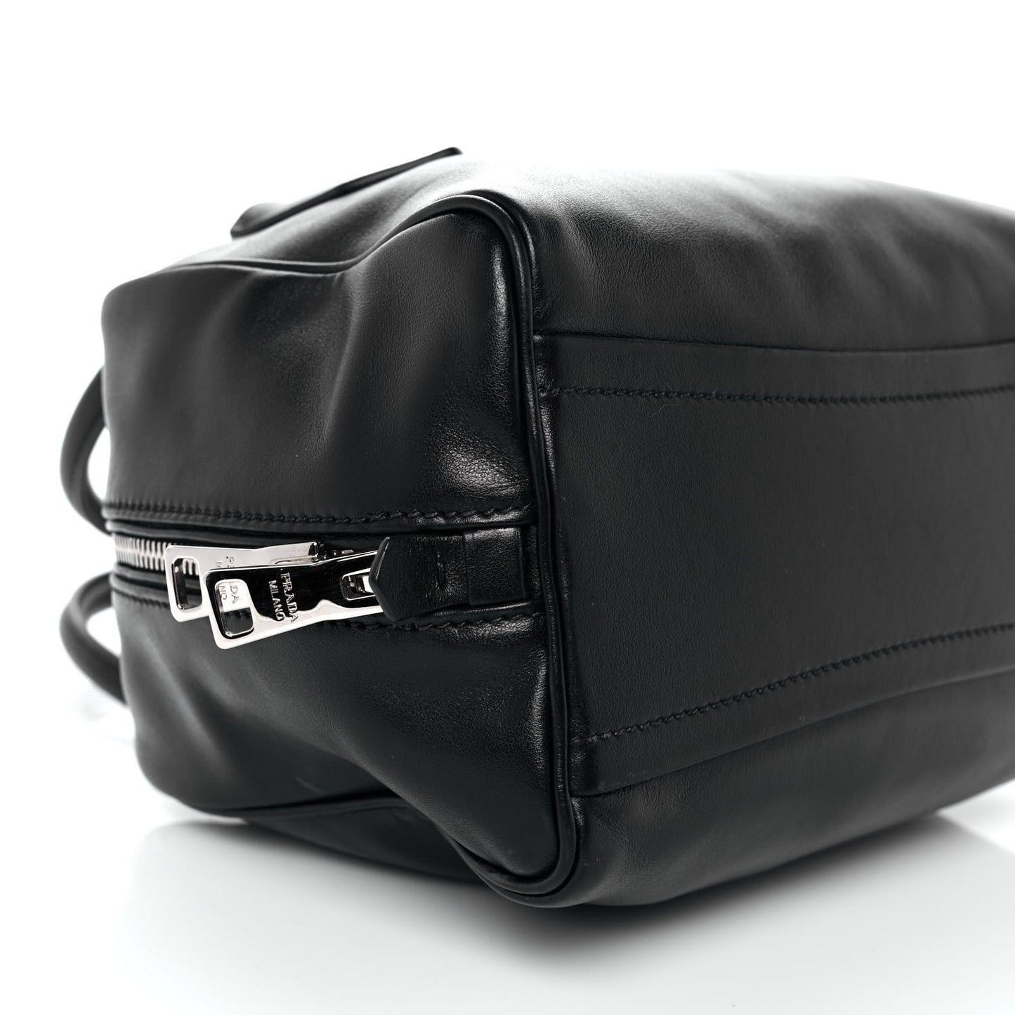Soft Calf Small Inside Tote Black Mughetto