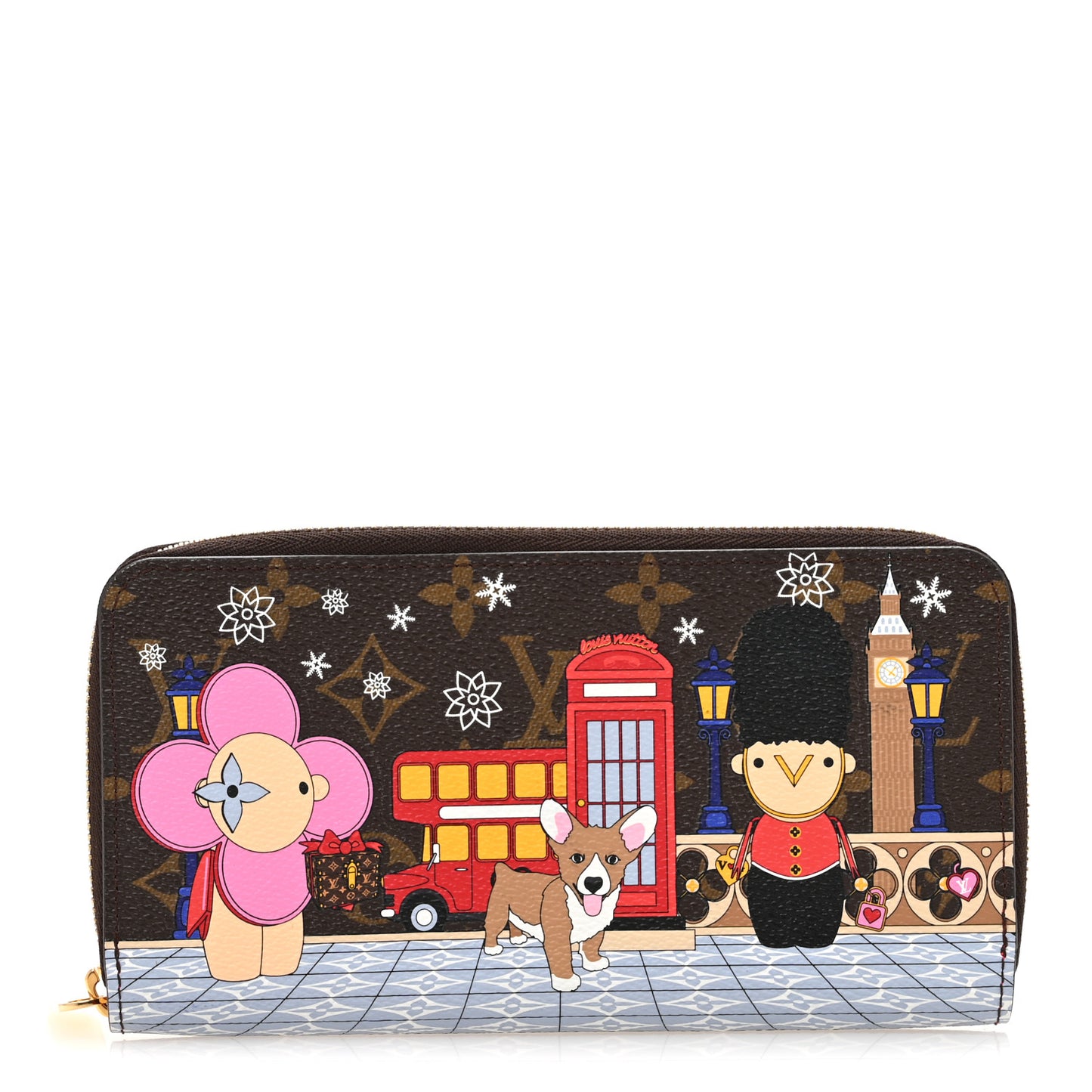 Monogram 2021 Christmas Animation London Zippy Wallet