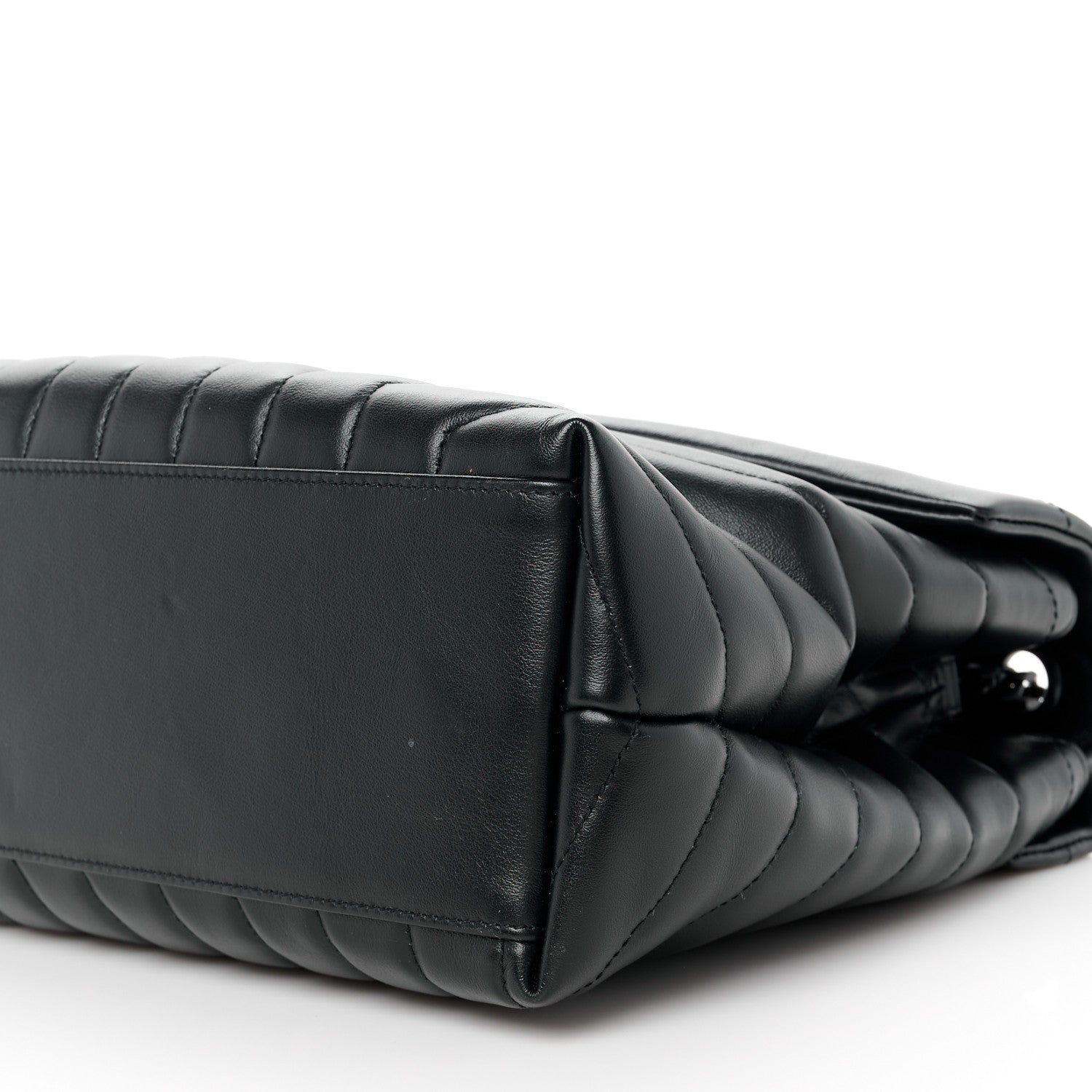 Saint Laurent Calfskin Y Quilted Monogram Monochrome Medium Loulou Chain Satchel Black 11 of 11