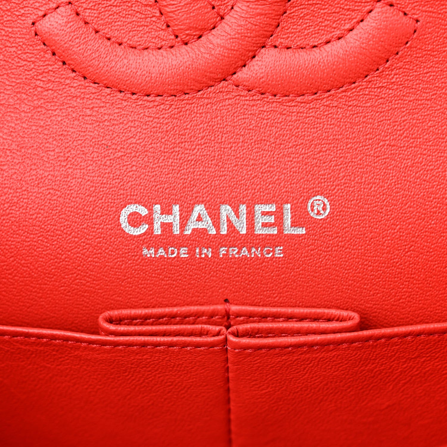 Chanel Lambskin Quilted Medium Double Flap Red 6 of 12