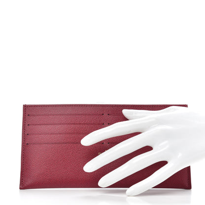 Louis Vuitton Calfskin Felicie Card Holder Insert Fuchsia 2 of 5