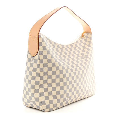 Louis Vuitton Damier Azur Slouchy MM 3 of 9