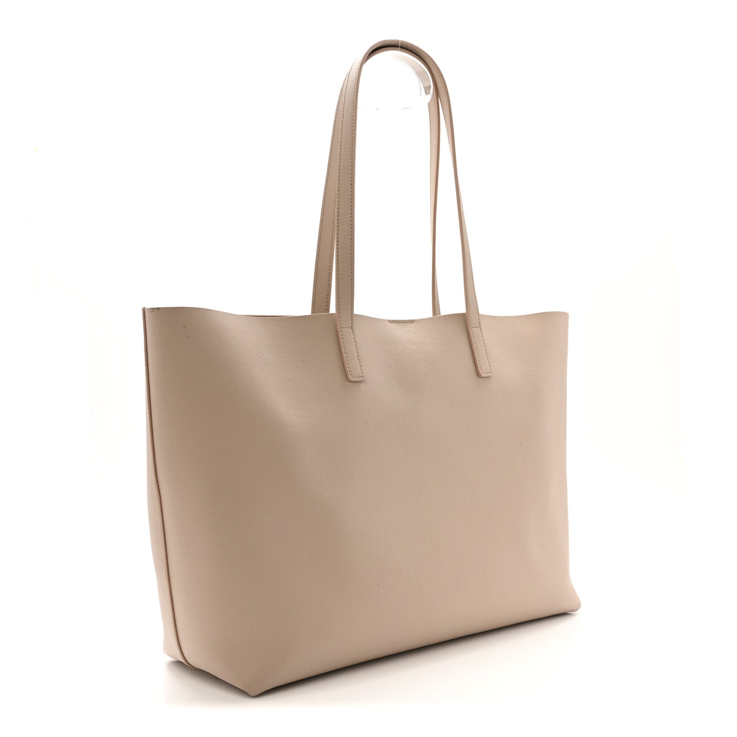 Calfskin Large Shopping Tote Dark Beige