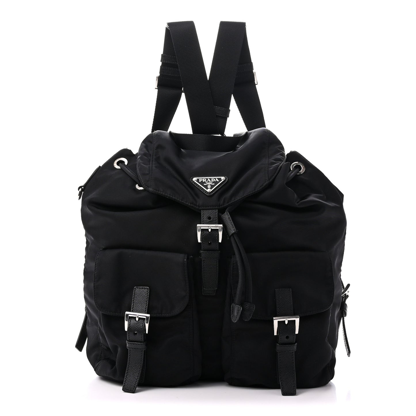 Nylon Vela Medium Backpack Black