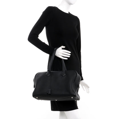Hermes Taurillon Clemence Victoria II 35 Black 2 of 11