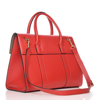 Mulberry Small Classic Grain Calfskin New Bayswater Fiery Red 4 of 11