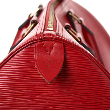 Louis Vuitton Epi Speedy 30 Rouge 6 of 11