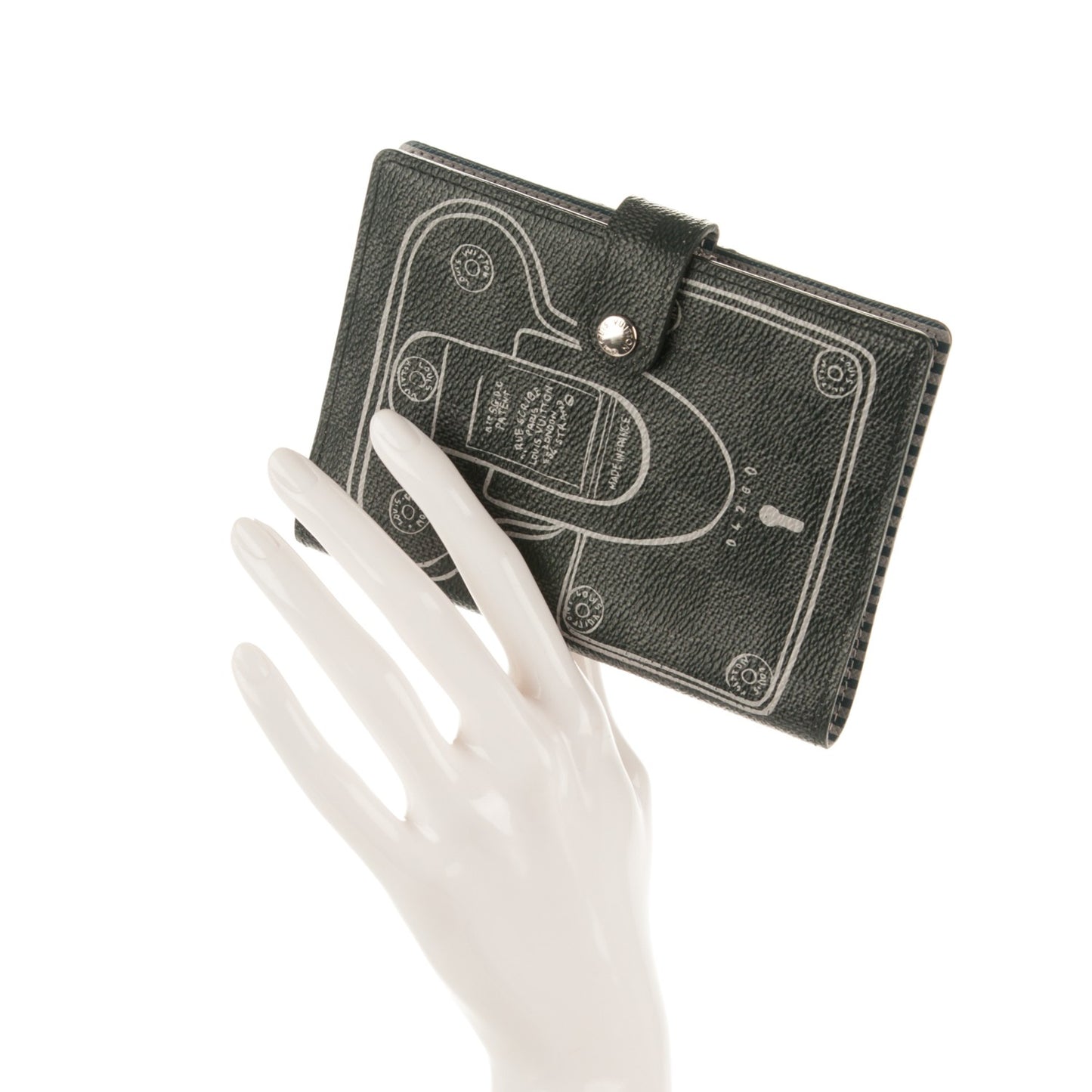 Damier Graphite Trunks and Locks Small Ring Agenda Cover