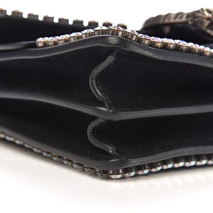 Gucci Suede Crystal Small Dionysus Shoulder Bag Black 10 of 12