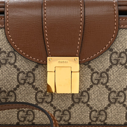 Gucci GG Supreme Monogram Mini Clasp Bag Beige Brown 10 of 12