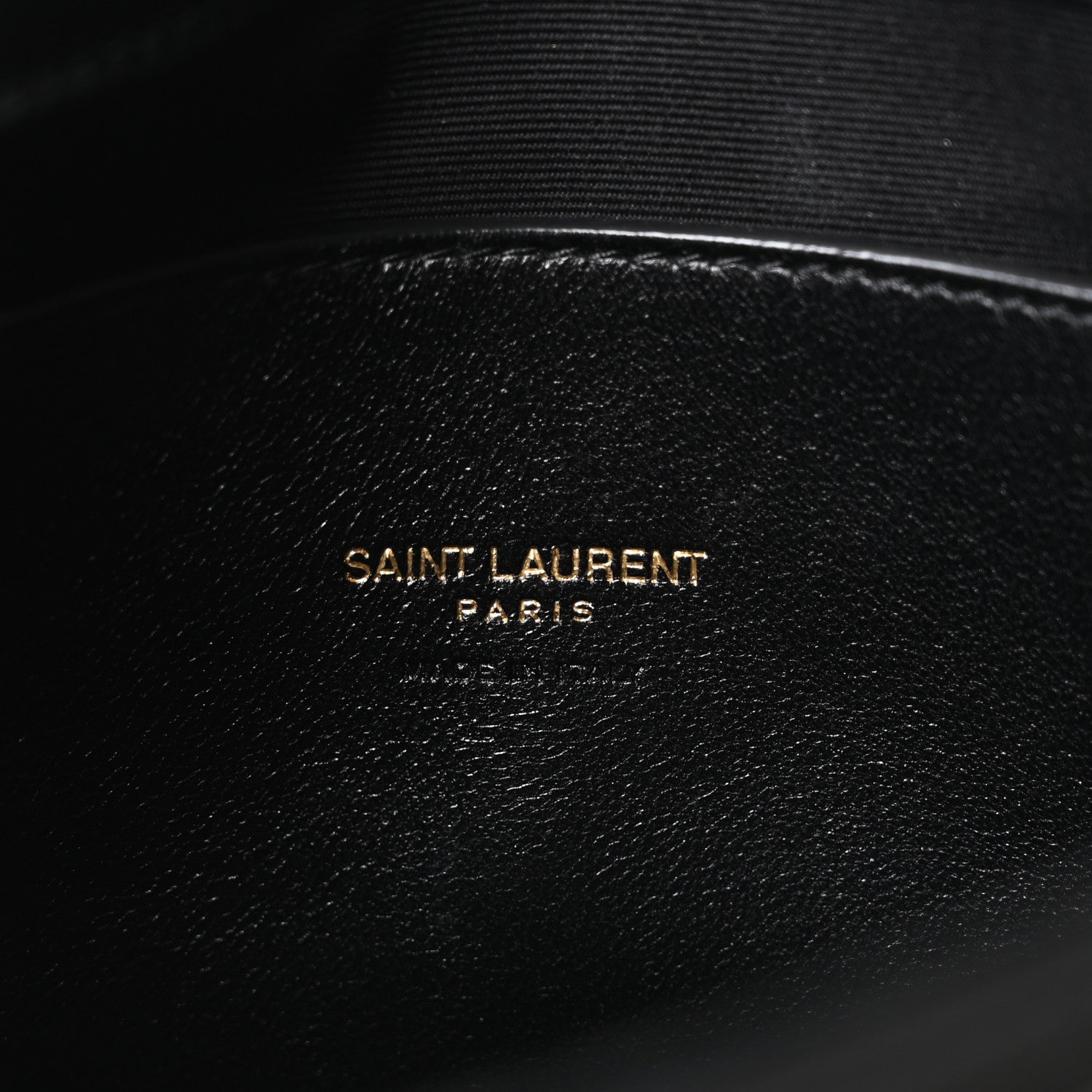 Saint Laurent Lambskin Quilted Monogram Toy Loulou Crossbody Bag Black 6 of 10