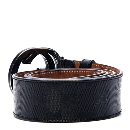 Gucci Imprime Monogram Interlocking G Belt 85 34 Black 2 of 4