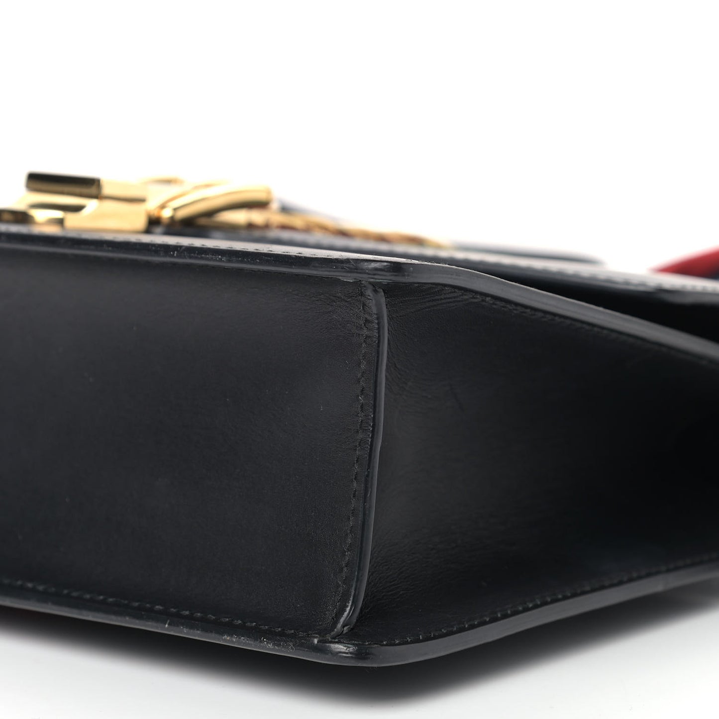 Calfskin Small Sylvie Shoulder Bag Black