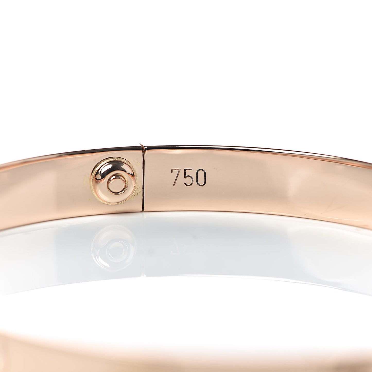 18K Pink Gold 4 Diamond LOVE Bracelet 18